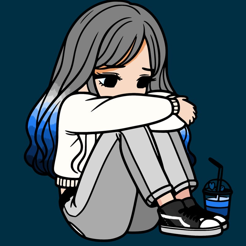 a girl  after a breakup