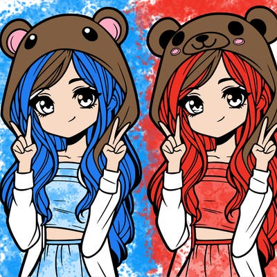 teen girl in animal costume