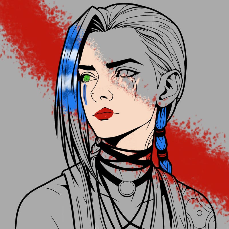 jinx from arcane realistic