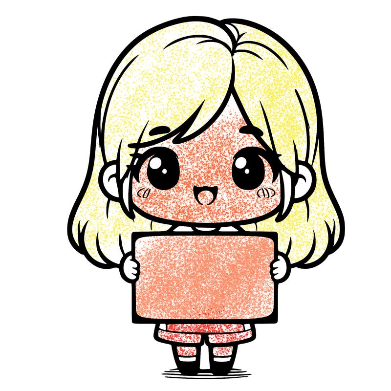 girl holding a poster