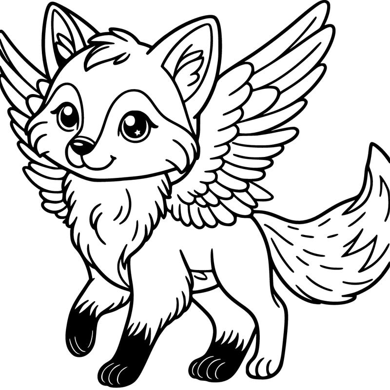 fox with wings