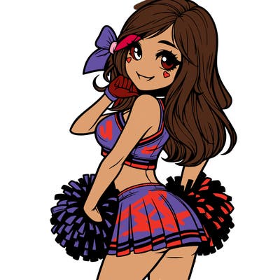 realistic cheerleader