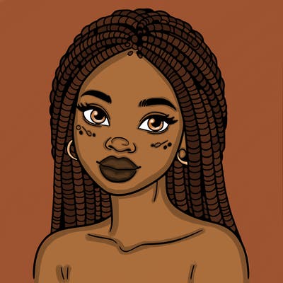 african woman with fulani braids