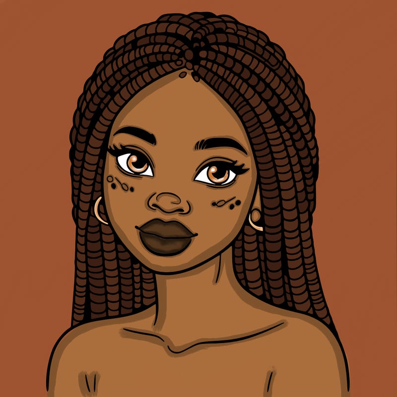 african woman with fulani braids