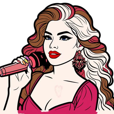 beautiful latina singer