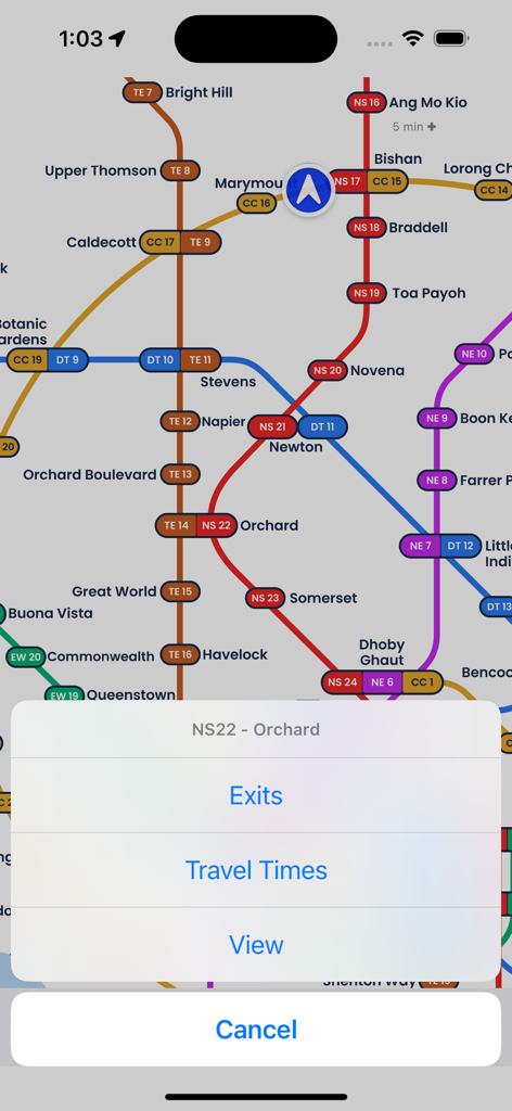 Singapore MRT Train Subway - Navigation App | MWM