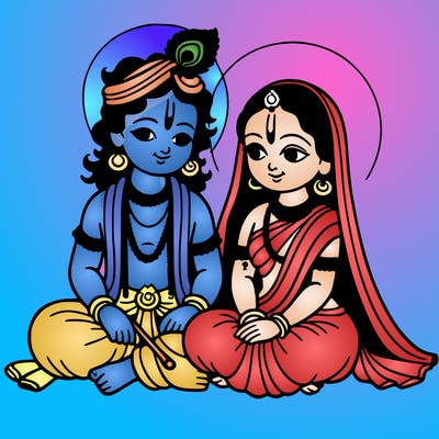 radha and krishna