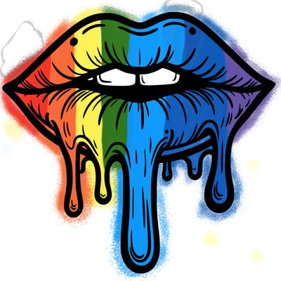 dripping lips
