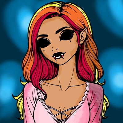 realistic vampire girl