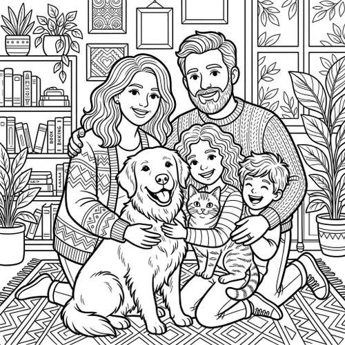 Family with Pets Portraits