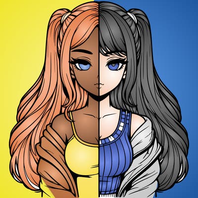 realistic girl split