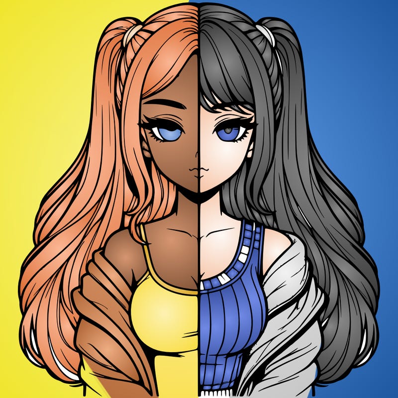 realistic girl split