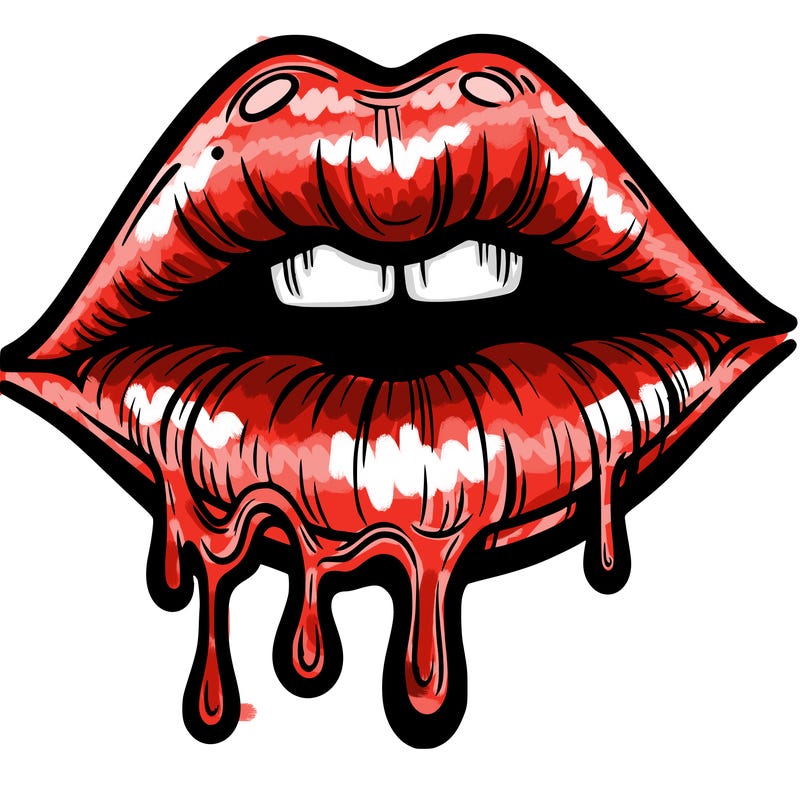 lips that look realistic and drip