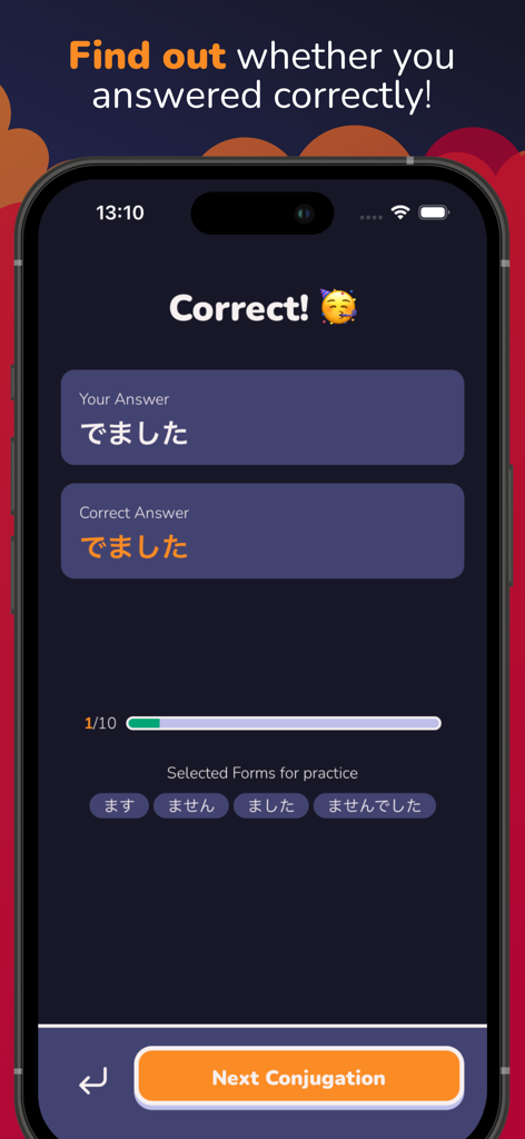 Conjugaid - Japanese Verbs | Master Every Conjugation Offline