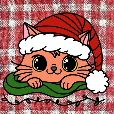 cat christmas