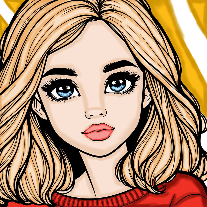 realistic girl whith cute eyes