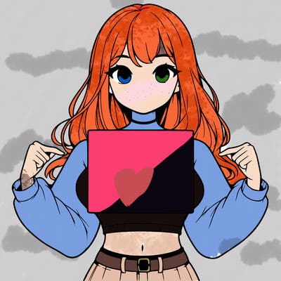 girl holding a blank sign in a long sleeve crop top