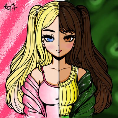 realistic girl split