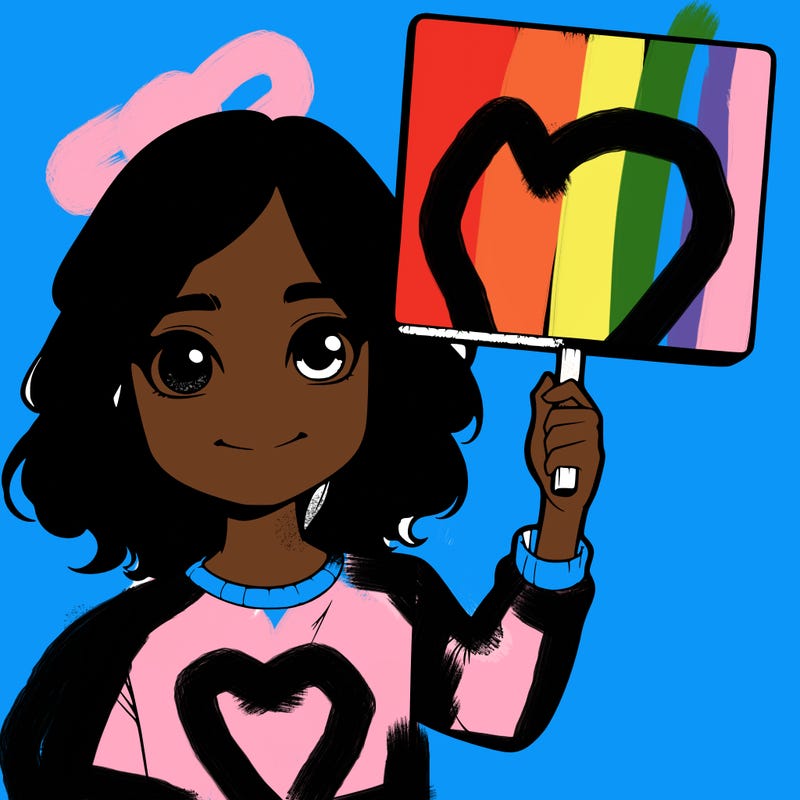 realistic girl holding up a sign