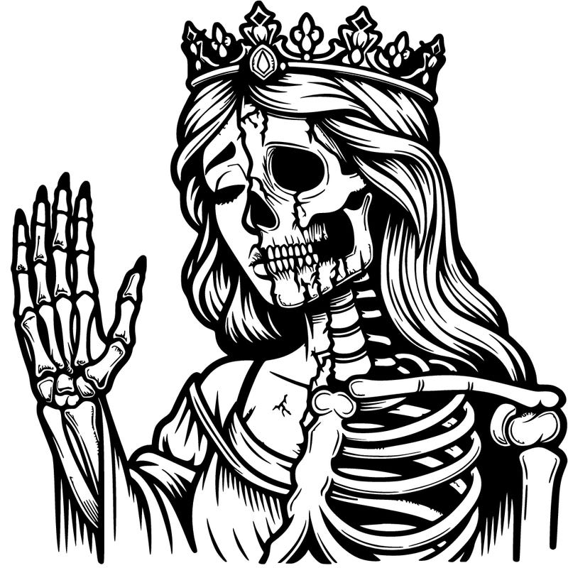 realistic half dead queen