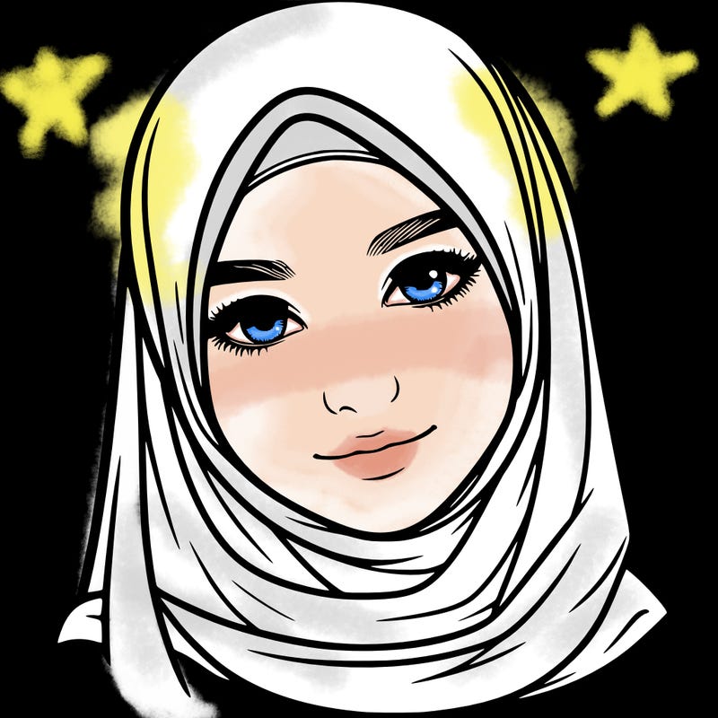 realistic girl with hijap