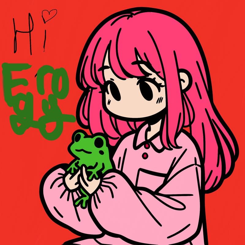girl with long hair and a oversized shirt. and she is holding a frog