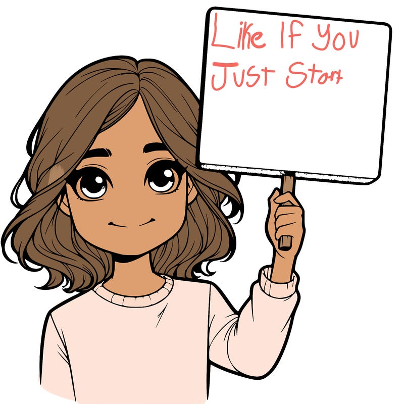 realistic girl holding up a sign