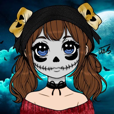 realistic girl halloween