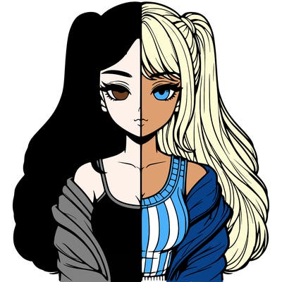 realistic girl split