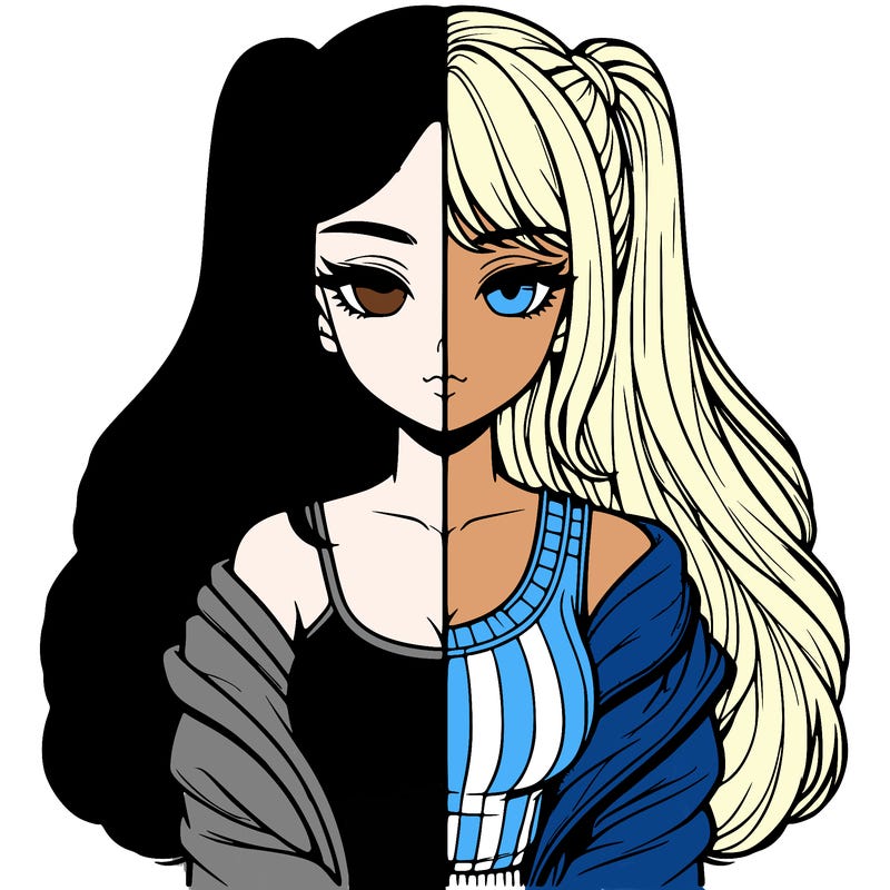 realistic girl split