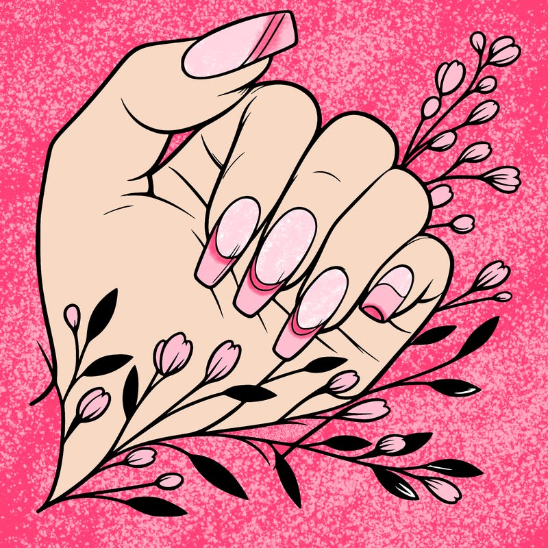 nails with french tip