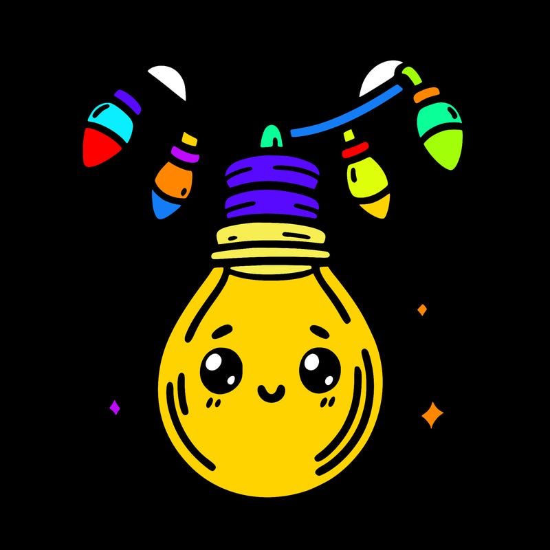 small bulb of a garland