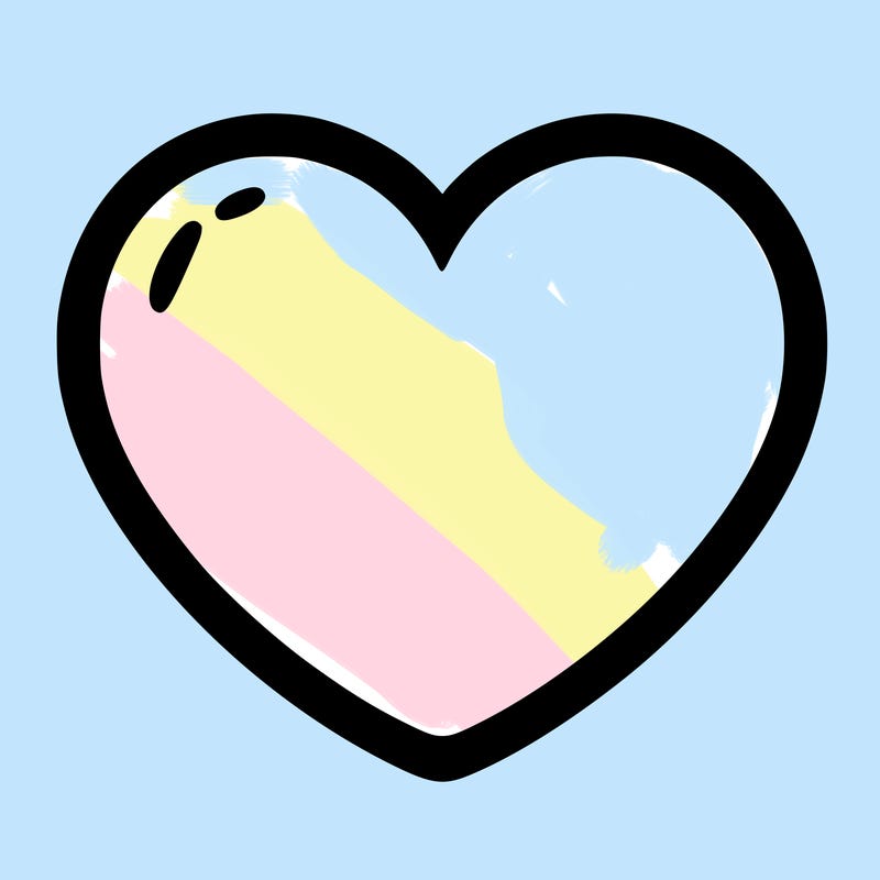a blank heart