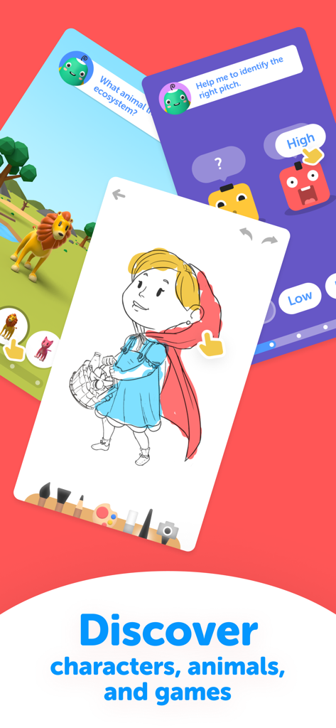 ABC World - Play and Learn - Interactive educational activities for children featuring coloring animals and music games