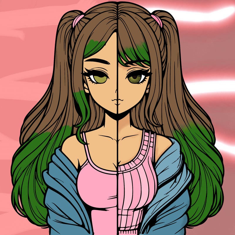 realistic girl split