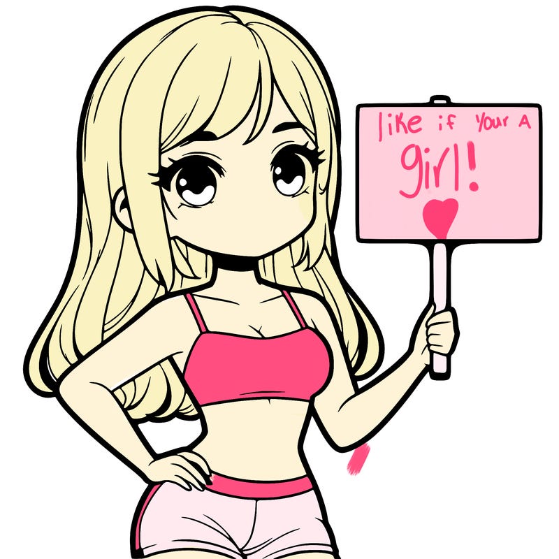 girl in a cute crop top holding a blank sign