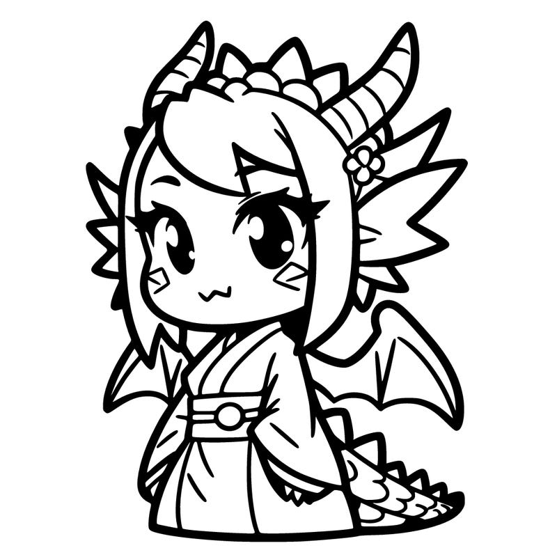 a dragon girl