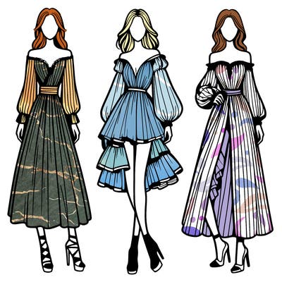 fashion models dresses