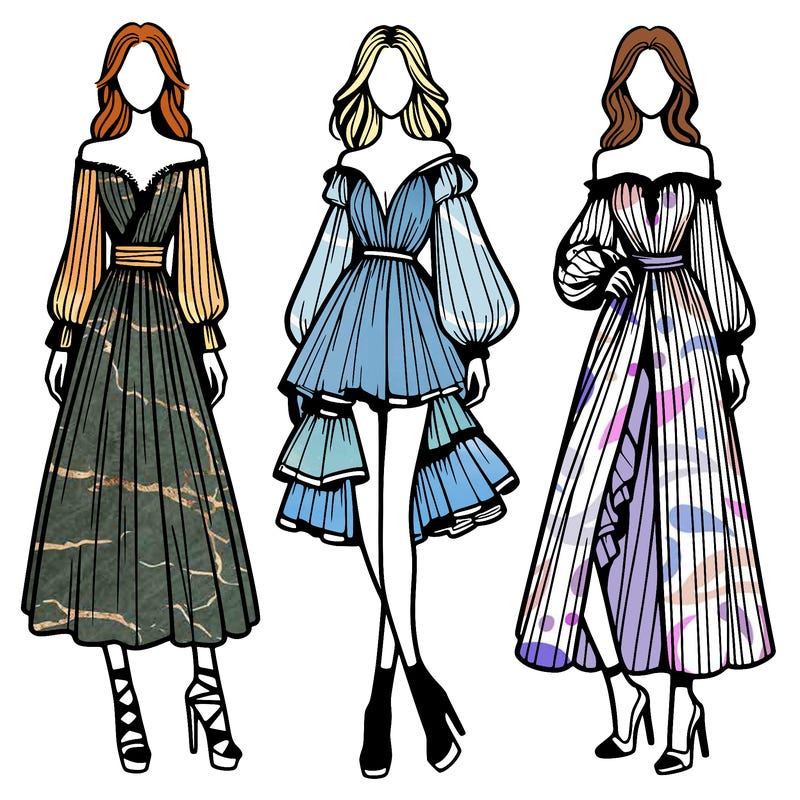 fashion models dresses