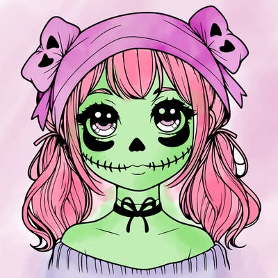 realistic girl halloween