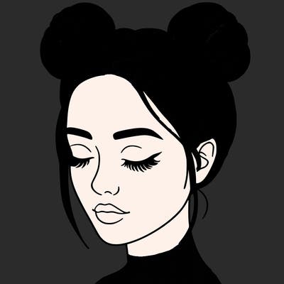 woman with hair buns