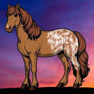 realistic horse