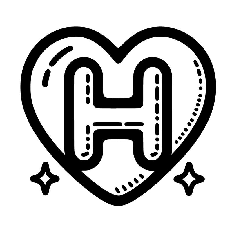heart with h