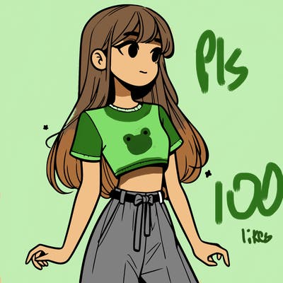 girl in a cute crop top