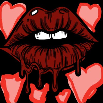 lips that look realistic and drip