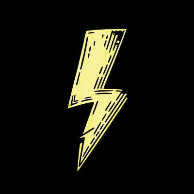 a lightning bolt