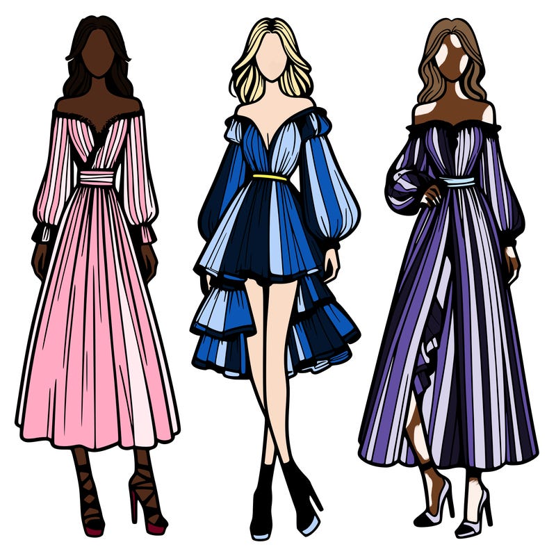 fashion models dresses