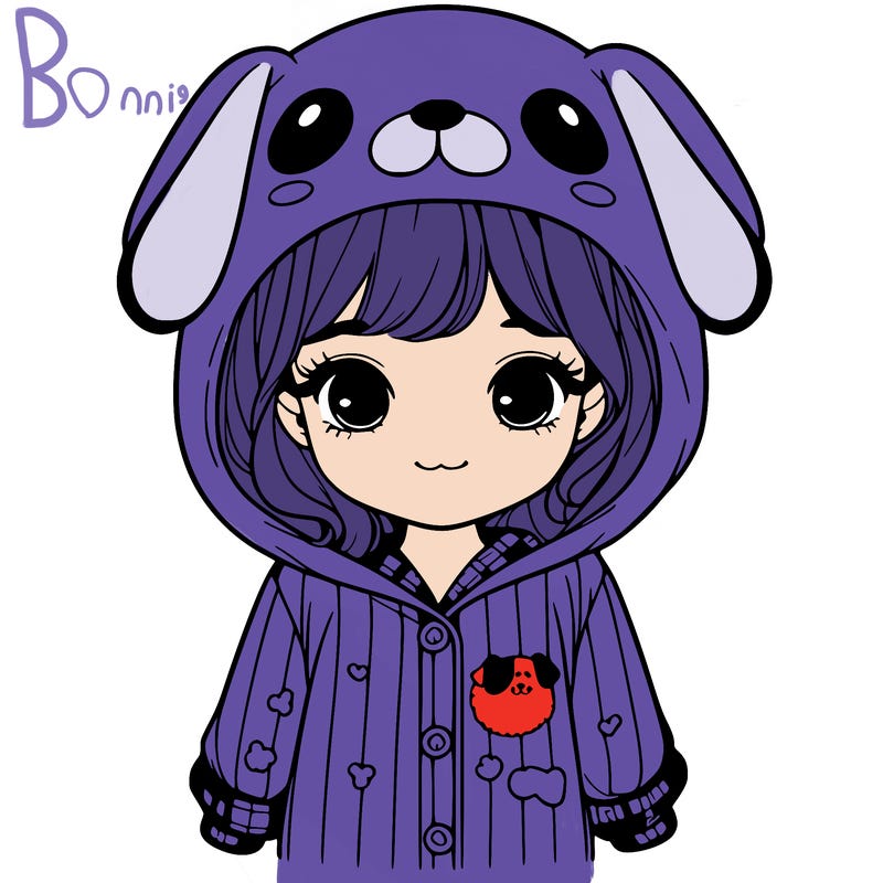 realistic girl in dog pjs