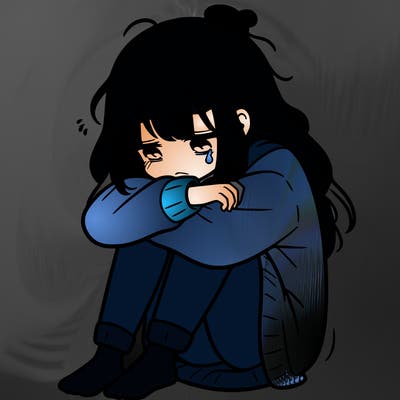 depressed girl