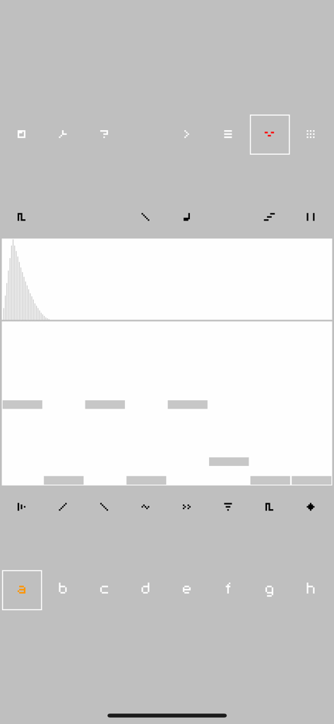 nanoloop - Minimalist sequencer and synthesizer interface of the nanoloop music production app